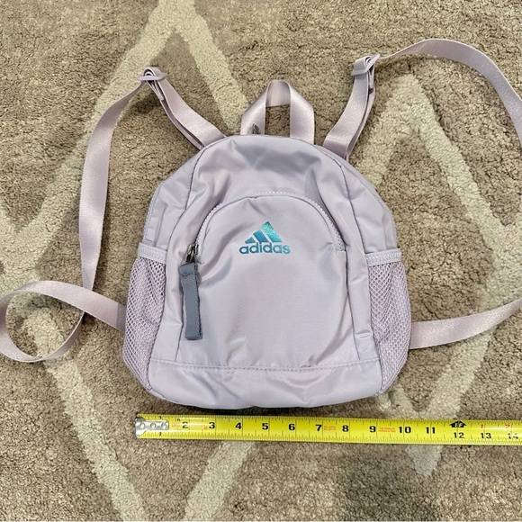 NWOT Adidas Linear 3 Mini Backpack Light Purple / Lilac - Picture 10 of 12